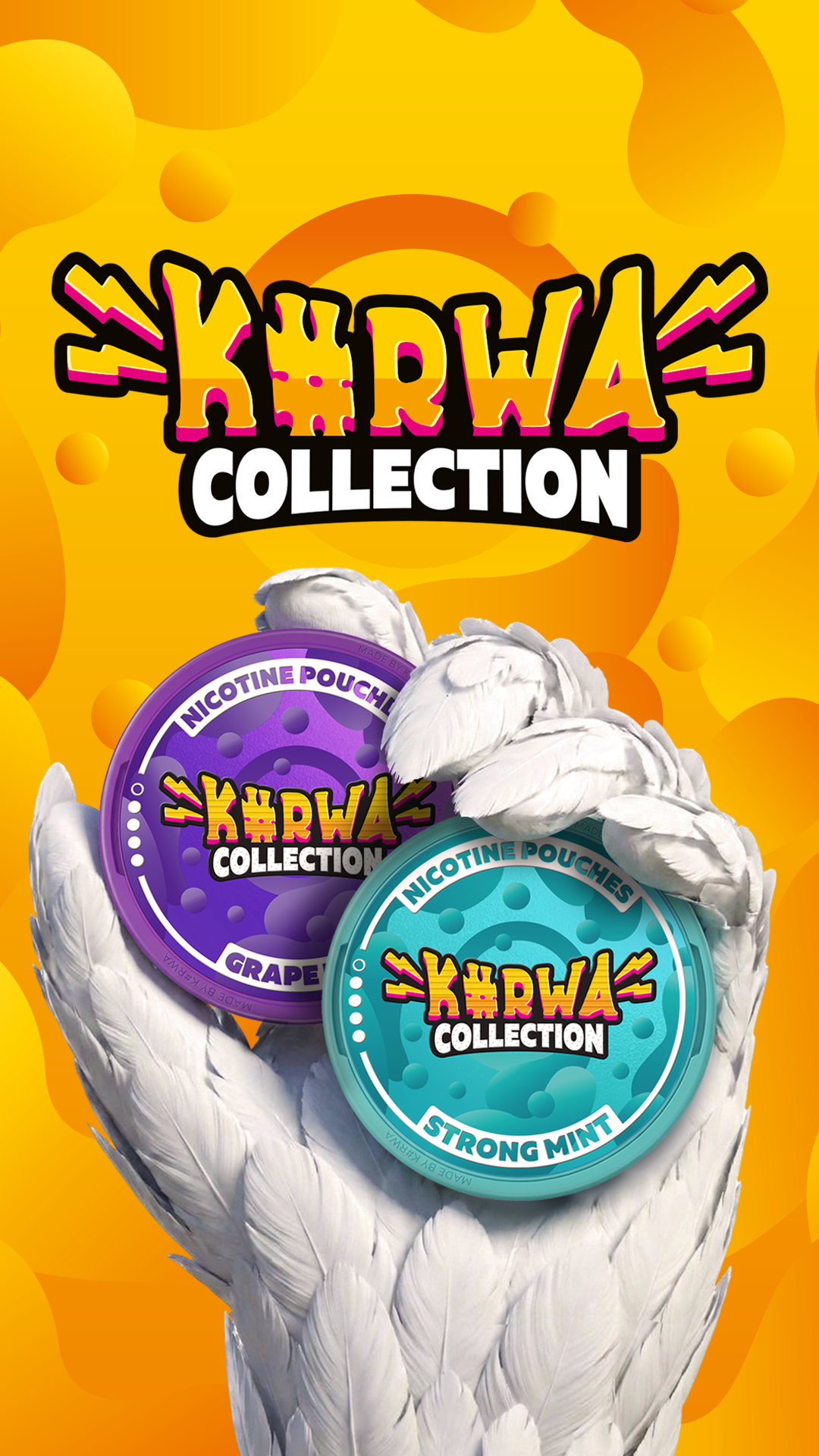 K#RWA Collection nicotine pouches — mobile
