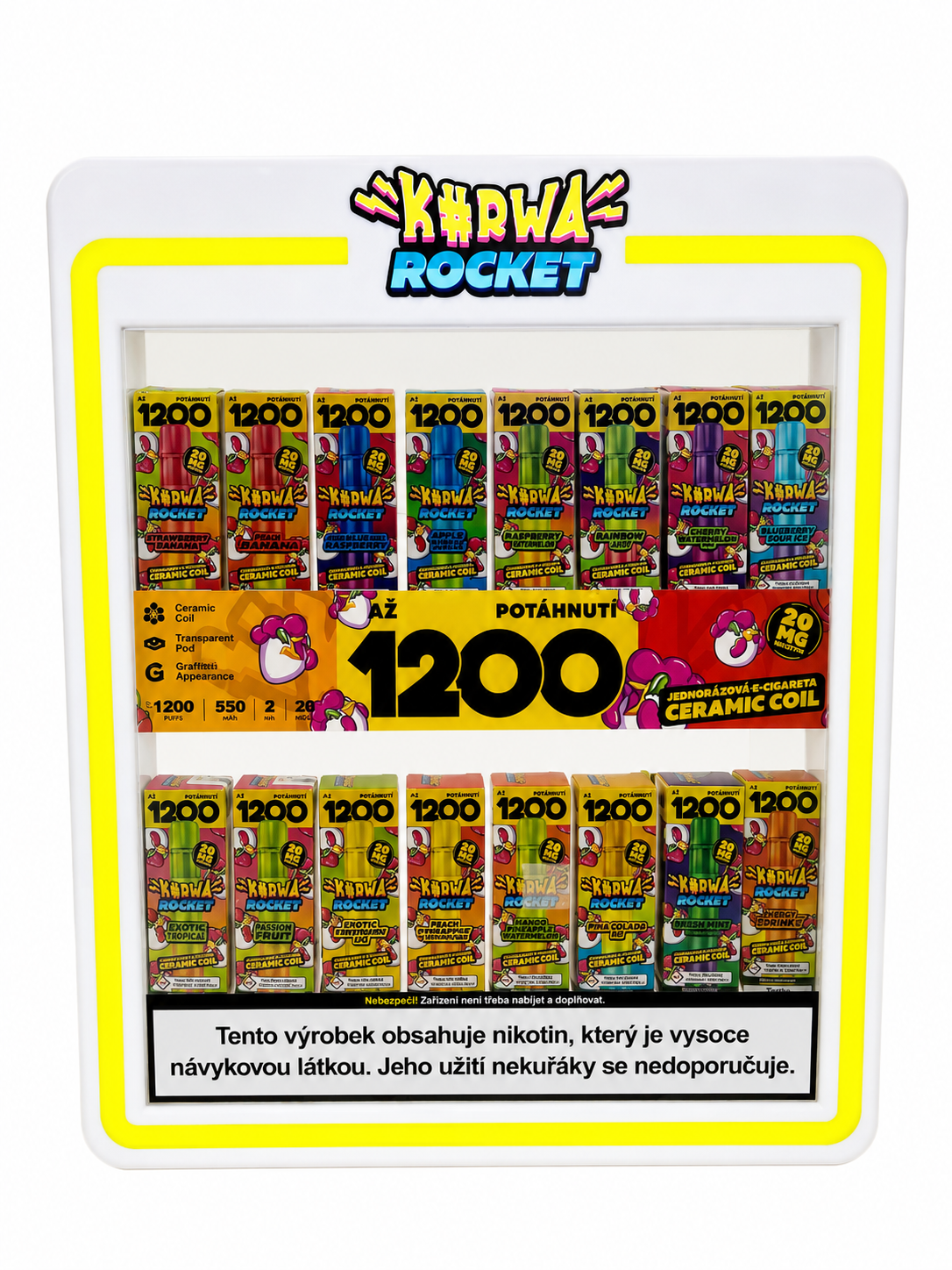 VAPE DISPLAY WITH LIGHTNING
