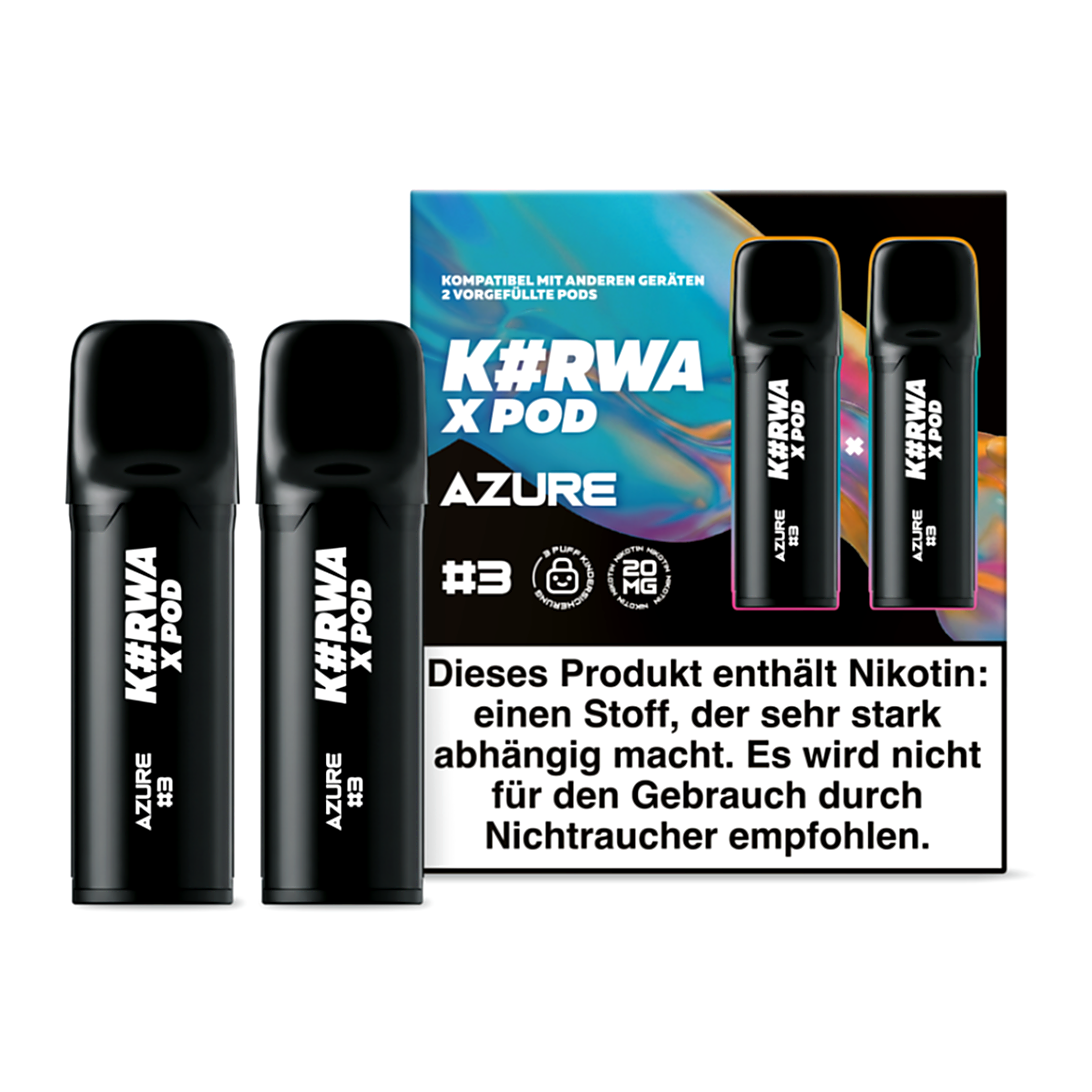 K#RWA AZURE #3 nicotine pouches