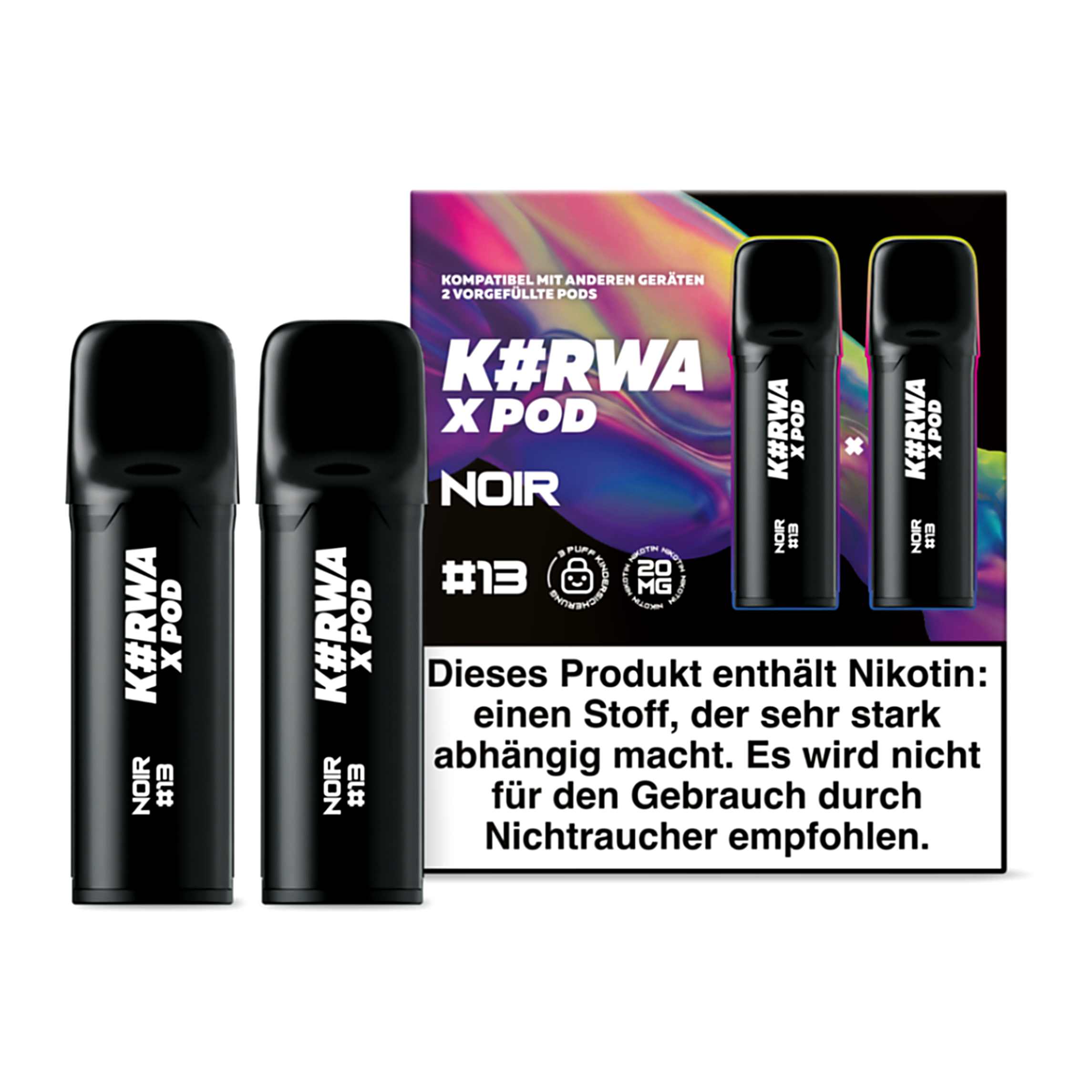 K#RWA NOIR #13 nicotine pouches