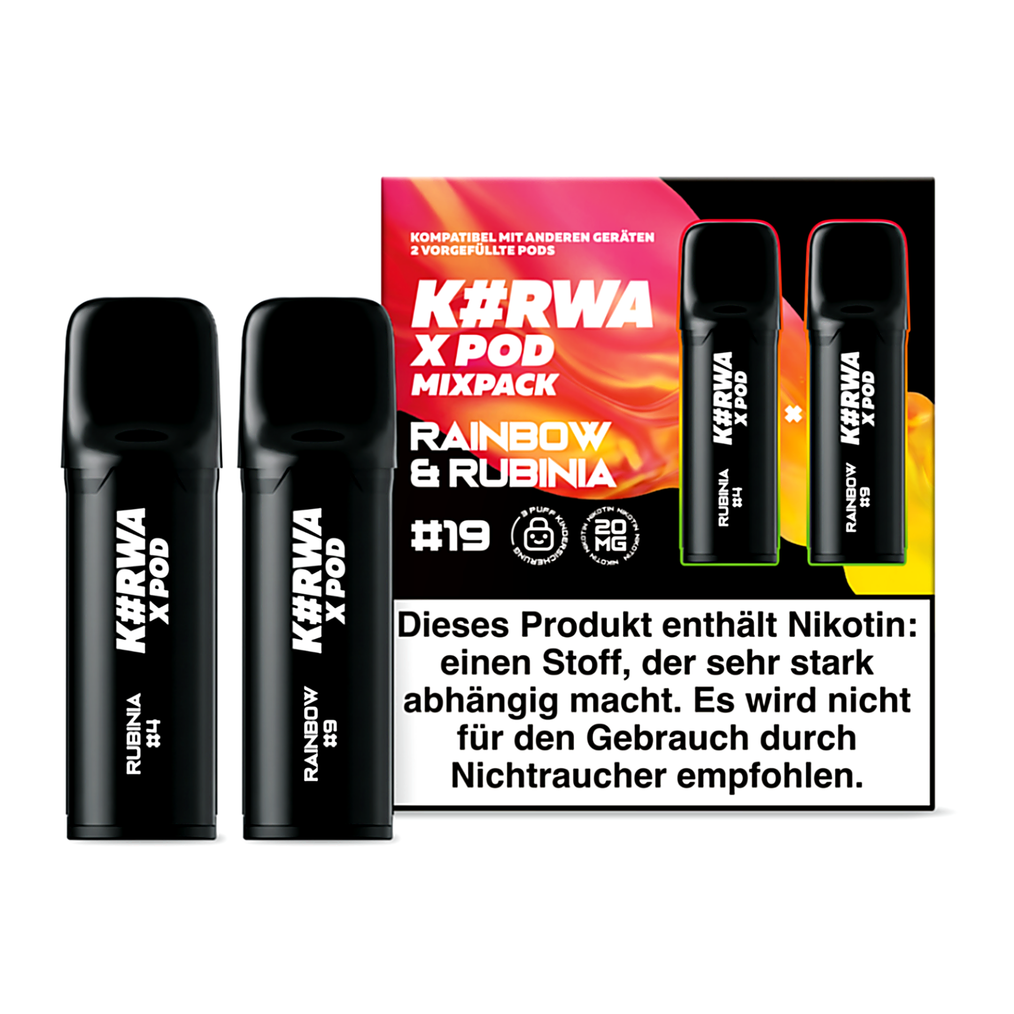 K#RWA RAINBOW & RUBINIA #19 nicotine pouches