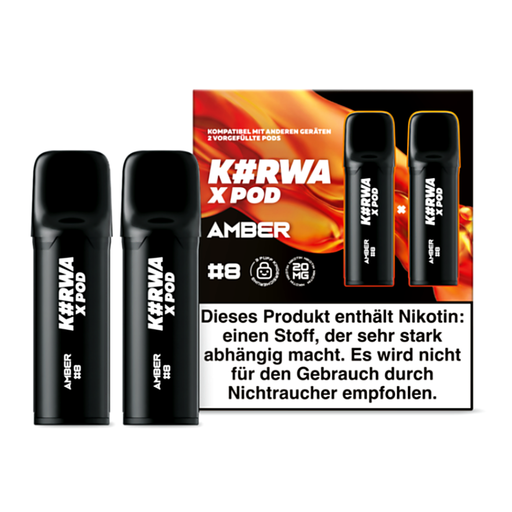 K#RWA AMBER #8 nicotine pouches