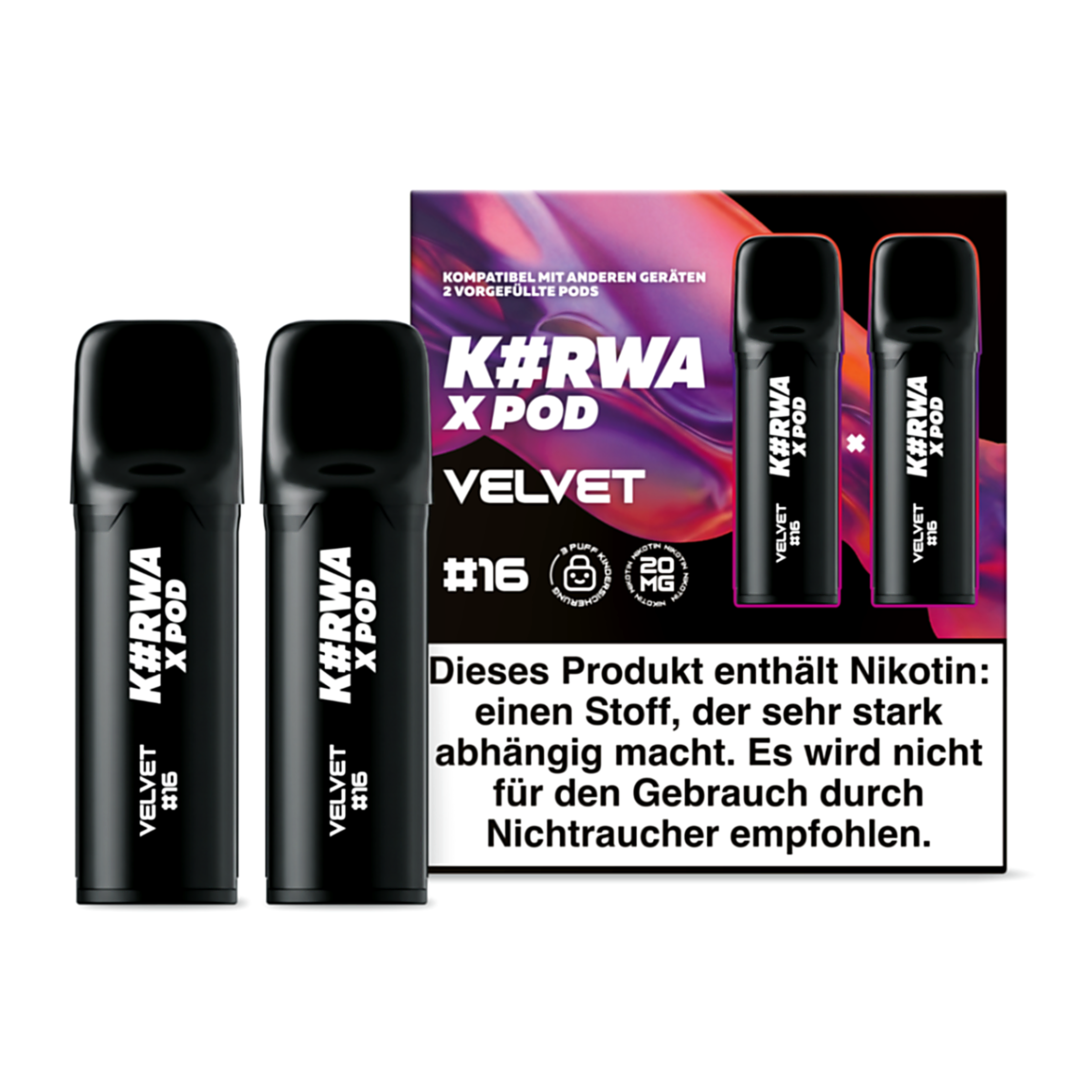 K#RWA VELVET #16 nicotine pouches
