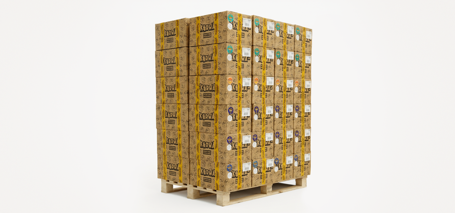 Master Pallet — 42 Boxes / 10,080 Cans